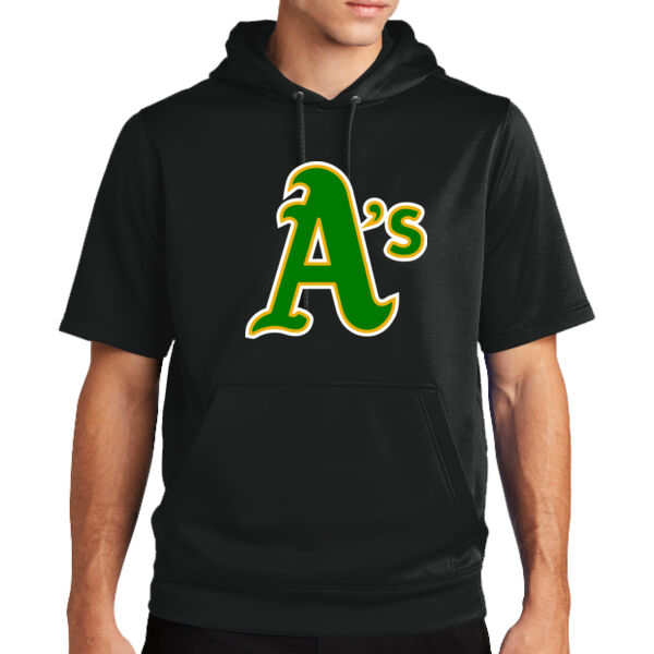 Sport Wick ® Fleece Short Sleeve Hooded Pullover Thumbnail